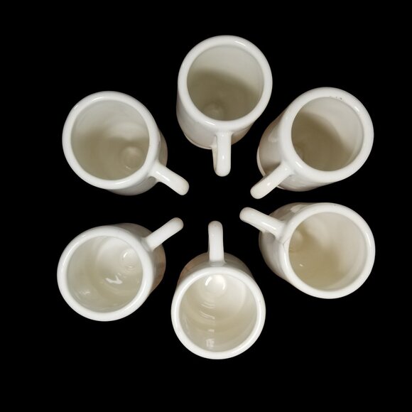 VTG 6 Espresso Coffee Mugs 60s-70s 4oz Coffeehouse Diner China Restaurant Ware - Picture 8 of 16